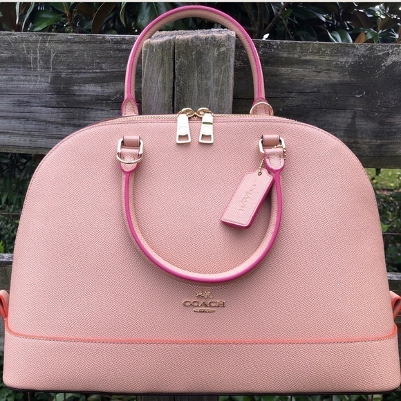 Coach Sierra Edgepaint Dome Bag NWT Nude Satchel - Picture 1 of 5